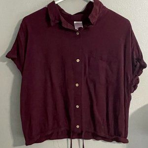 Red button down shirt - Used - Great Condition